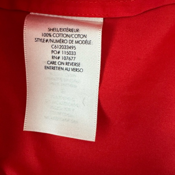 Alice + Olivia Off-Shoulder Red Blouse - Picture 5 of 6